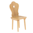 1:12 Scale Chair Dollhouse Miniatures Mini Furniture Doll Dining Room Decoration Wood Color