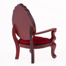 1:12 Dollhouse Miniature Furniture Decor Rosewood Armchair Red Fairy Garden Accessory