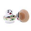 10 Pieces Set Panda Patterns Wooden Russian Nesting Dolls Stacking Matryoshka Toy Home Office Decoration