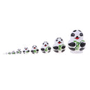 10 Pieces Set Panda Patterns Wooden Russian Nesting Dolls Stacking Matryoshka Toy Home Office Decoration