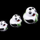 10 Pieces Set Panda Patterns Wooden Russian Nesting Dolls Stacking Matryoshka Toy Home Office Decoration