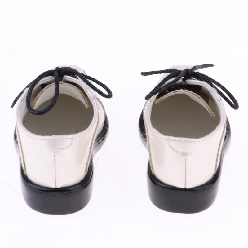 1/3 BJD SD17 Uncle Shoes Laced Leather Shoes for MSD SD DOD Ball Jointed Doll Outfit Beige