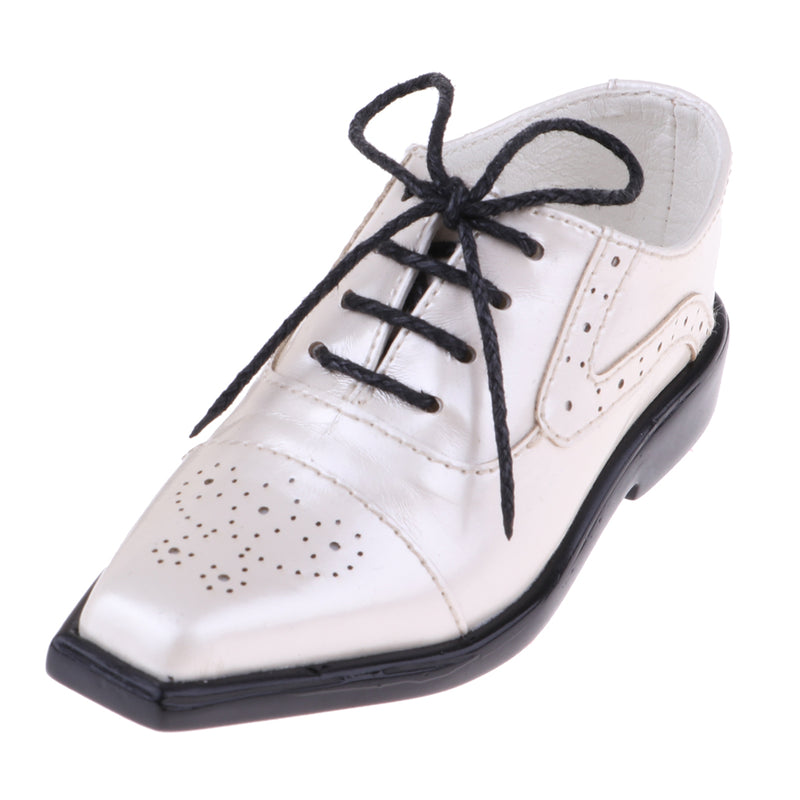 1/3 BJD SD17 Uncle Shoes Laced Leather Shoes for MSD SD DOD Ball Jointed Doll Outfit Beige