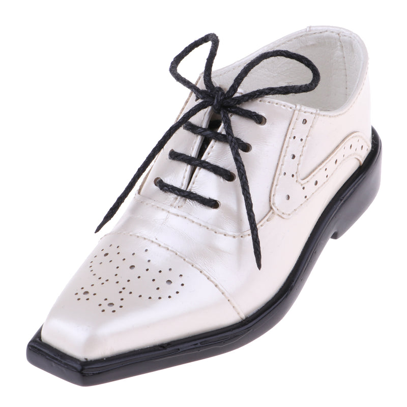1/3 BJD SD17 Uncle Shoes Laced Leather Shoes for MSD SD DOD Ball Jointed Doll Outfit Beige