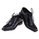 Fashion Black Laced Leather Shoes 1/3 BJD SD17 Uncle Shoes for DOD MSD DZ70 Dolls Clothing Accessory