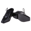 Fashion Black Laced Leather Shoes 1/3 BJD SD17 Uncle Shoes for DOD MSD DZ70 Dolls Clothing Accessory
