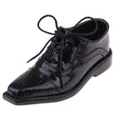 Fashion Black Laced Leather Shoes 1/3 BJD SD17 Uncle Shoes for DOD MSD DZ70 Dolls Clothing Accessory