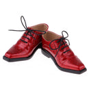 Delicate Red Laced Leather Shoes Outfit for 1/3 BJD SD17 Uncle DOD AOD Hound Dolls Accessories