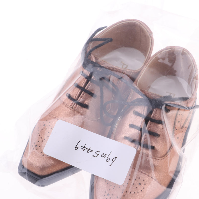 1/3 BJD SD17 Uncle Shoes Laced Leather Shoes for MSD SD DOD Ball Jointed Doll Outfit Champagne Color