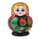 10 Pieces Set Strawberry Patterns Wooden Russian Nesting Dolls Stacking Matryoshka Toy Home Office Decoration