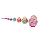 Russian Wooden Nesting Dolls Matryoshka Hand Painted Colorful Flower 10PCS