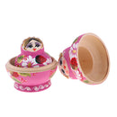 10 Pieces Hand Painted Flower Girls Wooden Russian Nesting Dolls Matryoshka Set