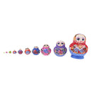 10pcs Russian Nesting Dolls Handcrafted Girls Russian Matryoshka Colorful
