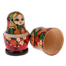 5 PCS Wooden Russian Paint Nesting Dolls Flower Girl Traditional Matryoshka