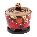 5 PCS Wooden Russian Paint Nesting Dolls Flower Girl Traditional Matryoshka