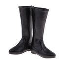 1/3 BJD Back Zip PU Leather Shoes Tall Boots For SD MSD DOD LUTS Dolls Black