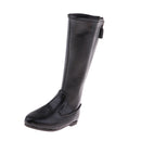 1/3 BJD Back Zip PU Leather Shoes Tall Boots For SD MSD DOD LUTS Dolls Black