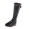 1/3 BJD Back Zip PU Leather Shoes Tall Boots For SD MSD DOD LUTS Dolls Black