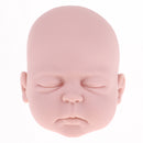 Real Touch Silicone 22inch Reborn Sleeping Baby Boy Doll Kits Head Full Limb Body Mold Adult Collections