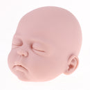 Real Touch Silicone 22inch Reborn Sleeping Baby Boy Doll Kits Head Full Limb Body Mold Adult Collections