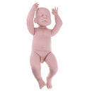 Real Touch Silicone 22inch Reborn Sleeping Baby Boy Doll Kits Head Full Limb Body Mold Adult Collections