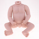 Handmade DIY 22inch Reborn Kit Silicone Head Body Limb Mold Blank Newborn Sleep Baby Girl Doll Christmas Gift