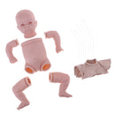 Unpainted 19inch Reborn Baby Girl Doll Head Full Limb Half Silicone Body Cloth Body Kit Collections Gift