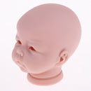 Unpainted 19inch Reborn Baby Girl Doll Head Full Limb Half Silicone Body Cloth Body Kit Collections Gift