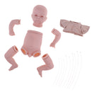Silicone 19inch Reborn Boy Doll Supplies Unpainted Baby Mold Head Limb Body Doll DIY Handmade