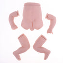Silicone 19inch Reborn Boy Doll Supplies Unpainted Baby Mold Head Limb Body Doll DIY Handmade