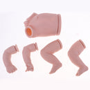 Silicone 19inch Reborn Boy Doll Supplies Unpainted Baby Mold Head Limb Body Doll DIY Handmade