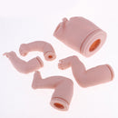 Silicone 19inch Reborn Boy Doll Supplies Unpainted Baby Mold Head Limb Body Doll DIY Handmade