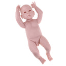 Unpainted 22inch Reborn Kits Full Body Vinyl Blank Mold Newborn Awake Baby Boy Doll Kids Hands-on Toy