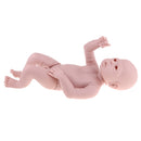 Unpainted 22inch Reborn Kits Full Body Vinyl Blank Mold Newborn Awake Baby Boy Doll Kids Hands-on Toy