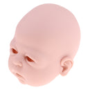 Unpainted 22inch Reborn Kits Full Body Vinyl Blank Mold Newborn Awake Baby Boy Doll Kids Hands-on Toy