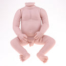 Unpainted 22inch Reborn Kits Full Body Vinyl Blank Mold Newborn Awake Baby Boy Doll Kids Hands-on Toy