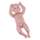 Real Touch Silicone 22inch Reborn Awake Baby Girl Doll Kits Head Full Limb Body Mold Adult Collections