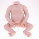 Real Touch Silicone 22inch Reborn Awake Baby Girl Doll Kits Head Full Limb Body Mold Adult Collections