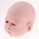 Real Touch Silicone 22inch Reborn Awake Baby Girl Doll Kits Head Full Limb Body Mold Adult Collections