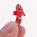 Pair Of 1/12 Dollhouse Miniature High Heel Shoes Sandals Clothes Accessories