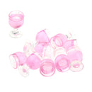 10 Pieces Miniature Wine Glasses Champagne Cup for 1/12 Dolls House Accessories Kitchen Garden Decor