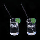 10pcs 1/12 Dollhouse Miniatures Lemon Water Cups Model Dining Room Table Decoration