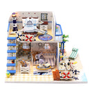 Miniature Dollhouse Kit Decorations With Lights And Furnitures DIY House Craft Kits Best Birthdays Gifts