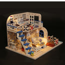 Miniature Dollhouse Kit Decorations With Lights And Furnitures DIY House Craft Kits Best Birthdays Gifts