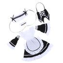 1/4 BJD Smart Doll Clothes for Dollfie DOD SD DD Dress Hairband Apron Maid Uniform Cosplay Outfit White