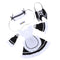 1/4 BJD Smart Doll Clothes for Dollfie DOD SD DD Dress Hairband Apron Maid Uniform Cosplay Outfit White
