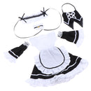 1/4 BJD Smart Doll Clothes for Dollfie DOD SD DD Dress Hairband Apron Maid Uniform Cosplay Outfit White