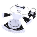 1/4 BJD Smart Doll Clothes for Dollfie DOD SD DD Dress Hairband Apron Maid Uniform Cosplay Outfit White