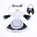 1/4 BJD Smart Doll Clothes for Dollfie DOD SD DD Dress Hairband Apron Maid Uniform Cosplay Outfit White