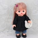 Two-piece Outfits With Handbag Long Sleeve Top And Jeans For MellChan Doll